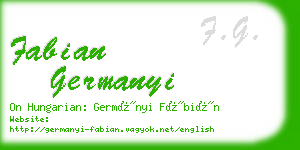 fabian germanyi business card